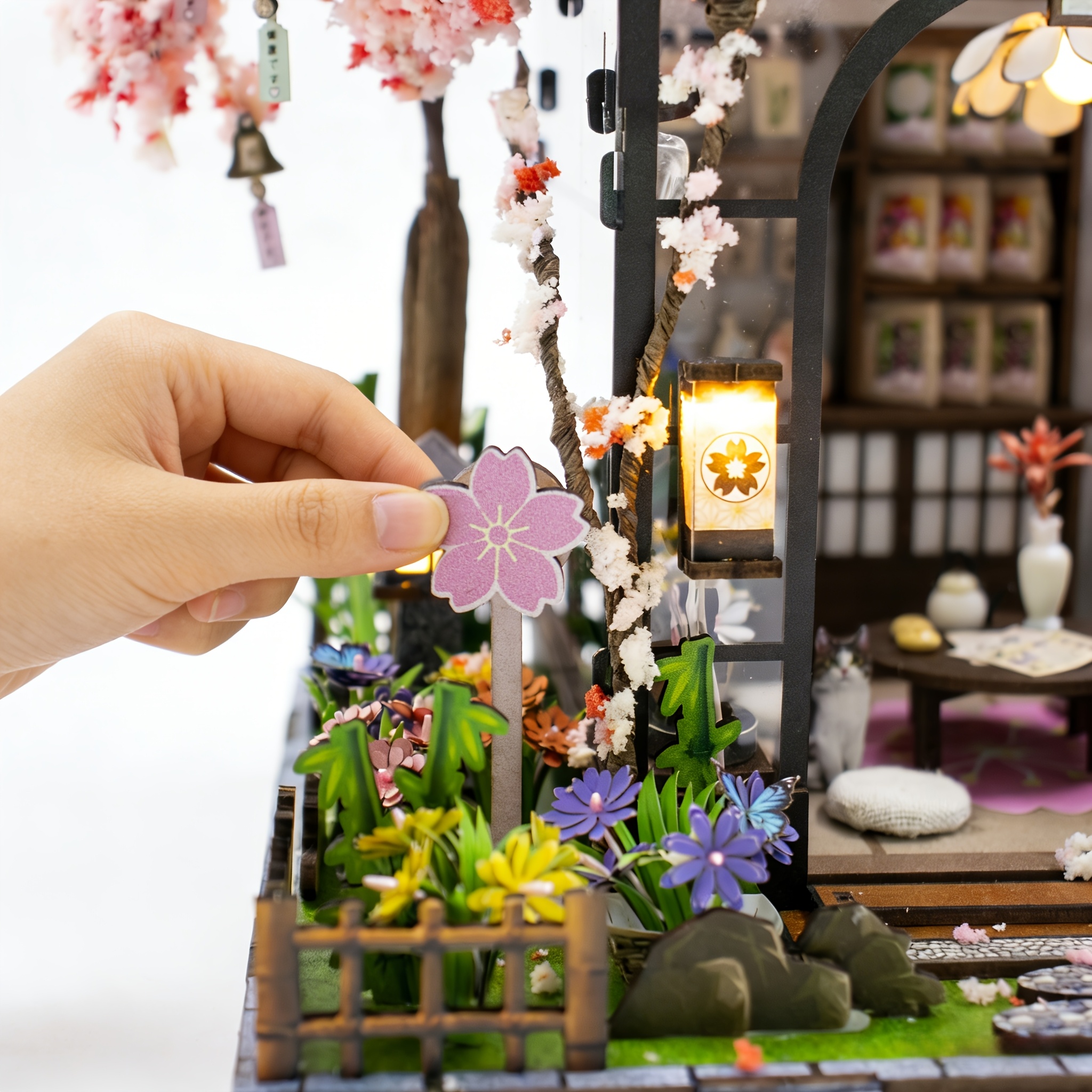 Miniature Model House Wooden Assembly Handmade Toy